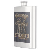 Flasque Le Courage Pousse La Force (Gauche)