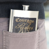 Flasque Le Courage Pousse La Force (En situation)