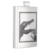 Flasque Le crocodile et la grenouille (Droite)