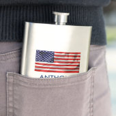 Flasque Le drapeau des États-Unis d'Amérique (En situation)