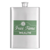 Flasque Le temps libre est ma richesse (devant)