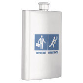 Flasque Le Travail Est Important, La Crosse Est Importante (Droite)