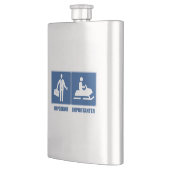 Flasque Le Travail Est Important, La Motoneige Est Importa (Gauche)