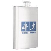 Flasque Le Travail Est Important, Le Football Est Importan (Droite)