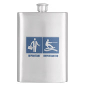 Flasque Le Travail Est Important, Le Wakeboard Est Importa (devant)