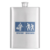 Flasque Le Travail Est Un Randonnée Important (devant)