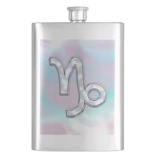 Flasque Le zodiaque de Capricorne se connectent le style