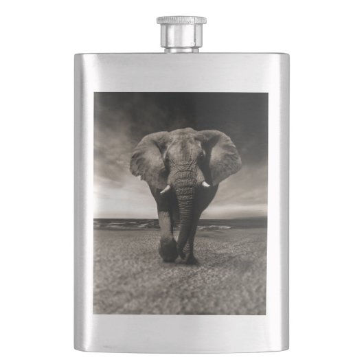 Flasque L'éléphant en fuite (devant)