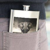 Flasque L'éléphant en fuite (En situation)
