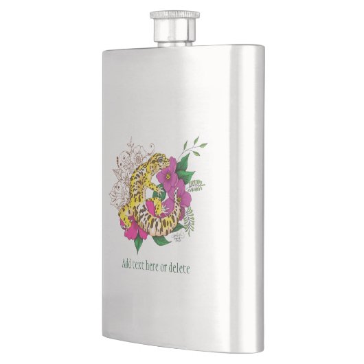 Flasque Léopard jaune Gecko Vert (Gauche)