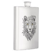 Flasque Leopard Wild Animal Nature Illustration Art tatoua (Droite)