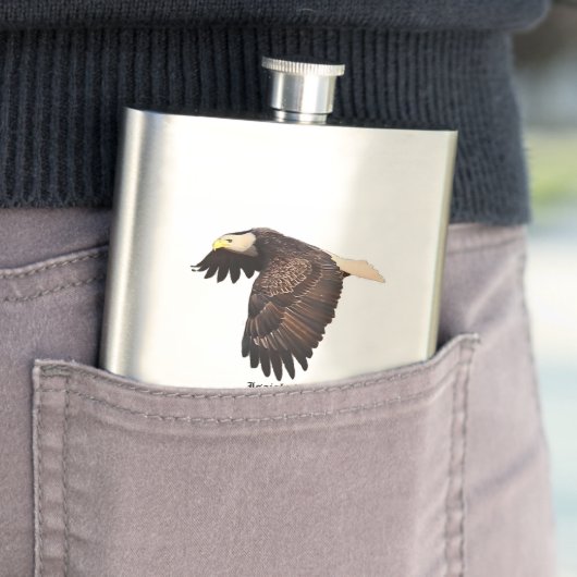 FLASQUE LES AILES AIMENT EAGLES (En situation)