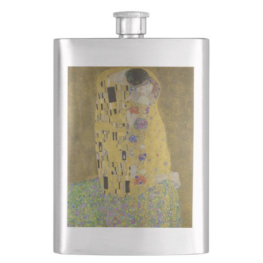 Flasque Les amoureux embrasser Embrace par Gustav Klimt (devant)