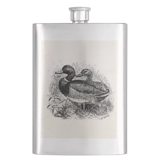 Flasque Les canards sauvages vintages de Mallard ont (devant)