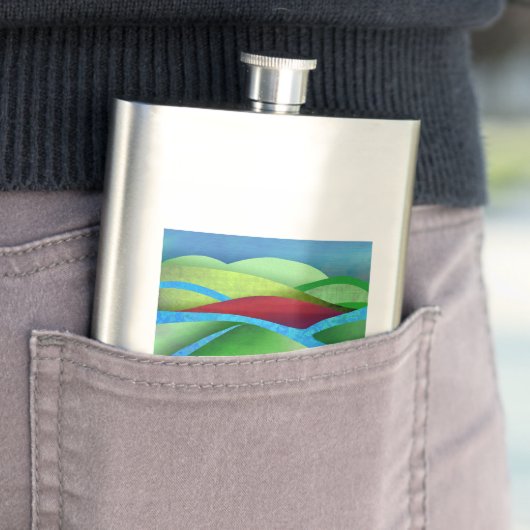 Flasque Les Collines Sur La Glace (En situation)