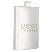 Flasque Les mignons amis animaux face Coque-Mate coque iph (Droite)