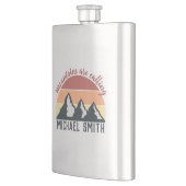 Flasque Les montagnes pastel vintages appellent le monogra (Gauche)