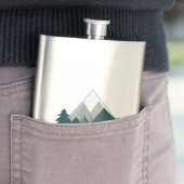 Flasque Les Montagnes Sont Mon Aire De Jeu (En situation)