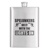 Flasque Les Spelunkers Le Font Avec Les Lumières Sur (devant)