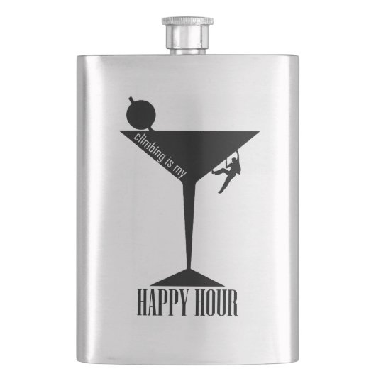 Flasque L'escalade est mon happy hour (devant)