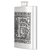 Flasque Lettre F Monogramme médiéval Art Nouveau (Gauche)