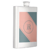 Flasque Lettre initiale du rectangle géométrique à double (Droite)