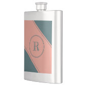 Flasque Lettre initiale du rectangle géométrique à double (Gauche)