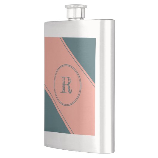 Flasque Lettre initiale du rectangle géométrique à double  (Gauche)