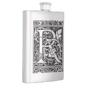 Flasque Lettre R Monogramme médiéval Art Nouveau (Droite)