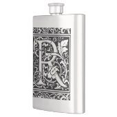 Flasque Lettre R Monogramme médiéval Art Nouveau (Gauche)