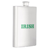 Flasque Lettres vertes irlandaises de la Saint-Patrick (Droite)