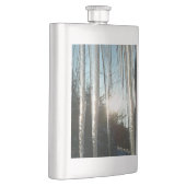 Flasque Lever du soleil à travers Icicles hiver Photograph (Droite)