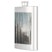 Flasque Lever du soleil à travers Icicles hiver Photograph (Gauche)