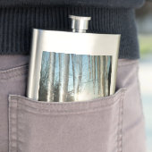 Flasque Lever du soleil à travers Icicles hiver Photograph (En situation)