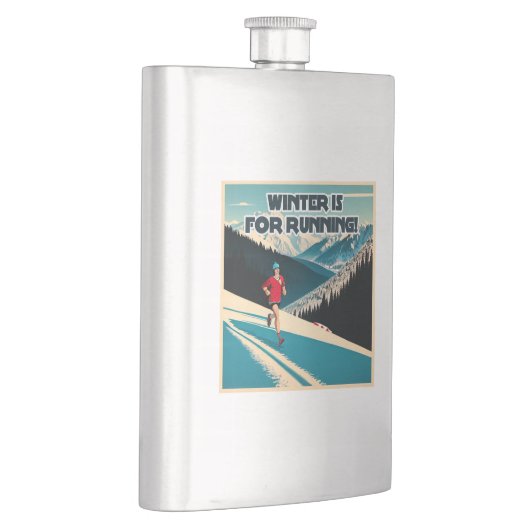 Flasque L'Hiver Est Pour La Course (Droite)