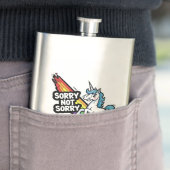 Flasque Licorne Flask Sorry not Sorry (En situation)