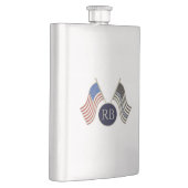 Flasque Ligne bleue mince (Droite)