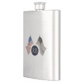 Flasque Ligne bleue mince (Gauche)