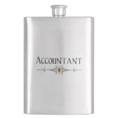 Flasque Ligne décorative comptable (devant)