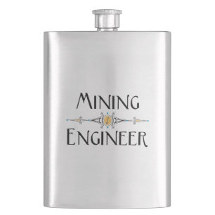 Flasque Ligne décorative de l'ingénieur minier