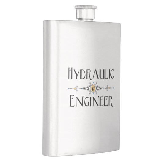 Flasque Ligne décorative du génie hydraulique (Droite)