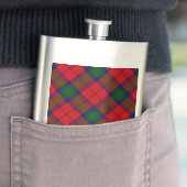 Flasque Lindsay tartan rouge vert plaid (En situation)