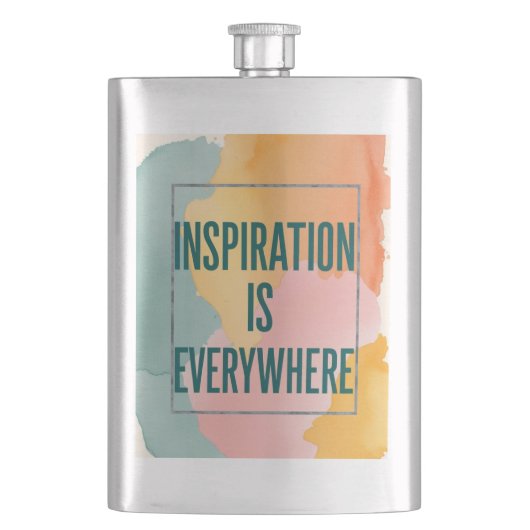 Flasque L'inspiration est partout (devant)