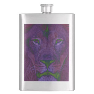 Flasque Lion Abstrait classique