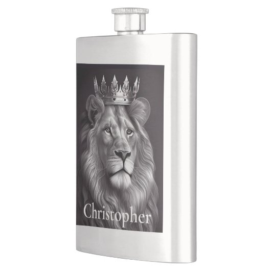 Flasque Lion, Le Roi Classique (Gauche)