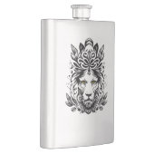 Flasque Lion Wild Animal Nature Illustration Art tatouage (Droite)