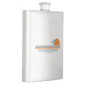 Flasque Litchfield Beach Caroline du Sud Sun Palm Trees (Droite)