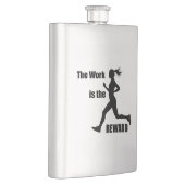 Flasque L'Oeuvre Est La Femme Récompensée Coureur (Droite)