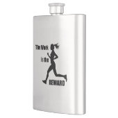 Flasque L'Oeuvre Est La Femme Récompensée Coureur (Gauche)