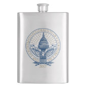 Flasque Logo 2017 de penny de Donald Trump Mike (devant)